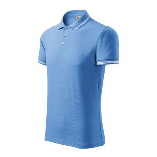 Koszulka polo Malfini Urban M MLI-21915 błękitny